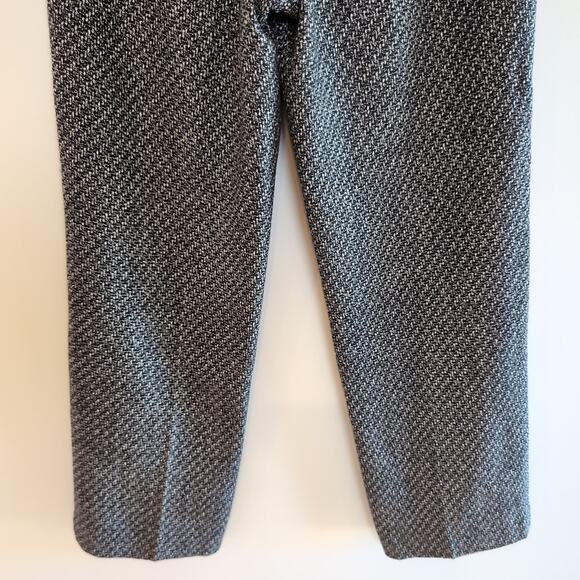 Talbots Vintage Black White Tweed Wool Pants Size 4 Petite - Picture 7 of 10